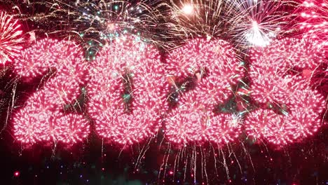 New-year-eve-Christmas-fireworks-with-numbers-2025-from-volleys.